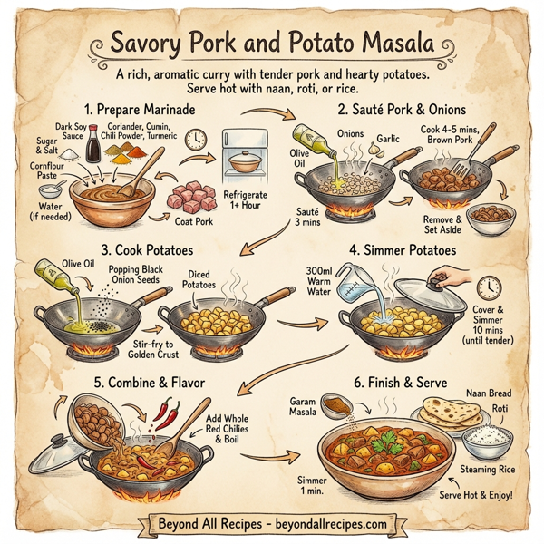 Savory Pork and Potato Masala instructions