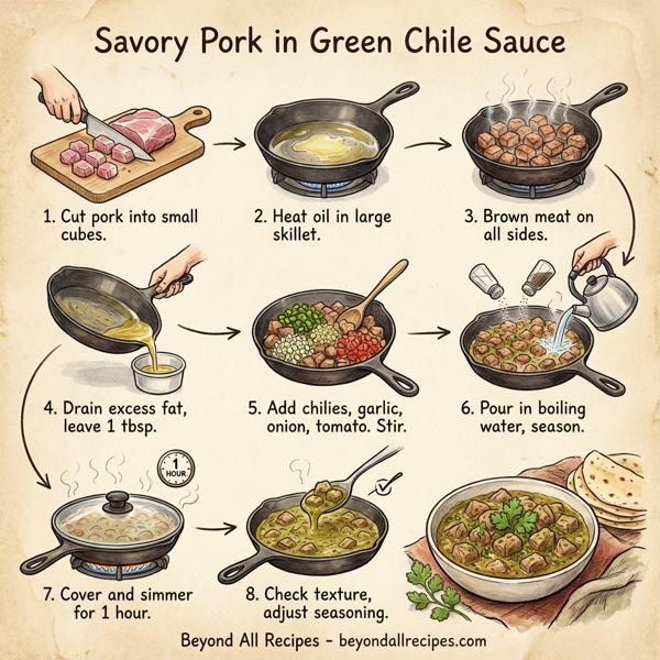 Savory Pork in Green Chile Sauce instructions