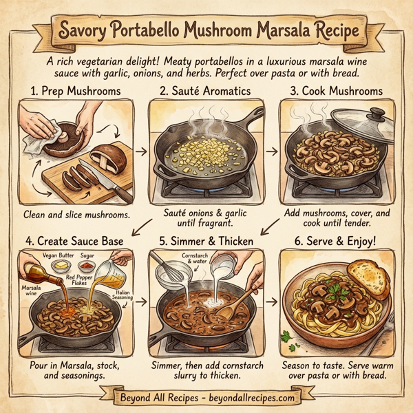 Savory Portabello Mushroom Marsala instructions