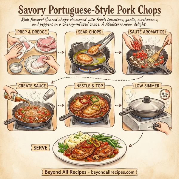 Savory Portuguese-Style Pork Chops instructions