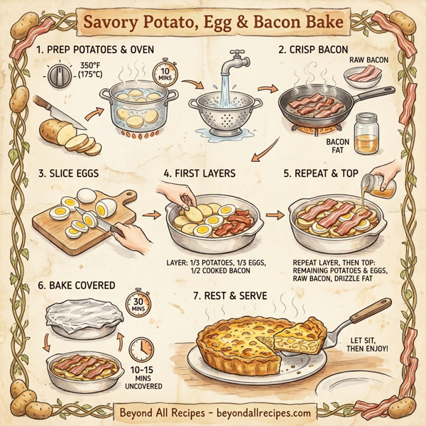 Savory Potato, Egg & Bacon Bake instructions