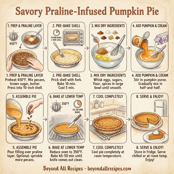 Savory Praline-Infused Pumpkin Pie instructions