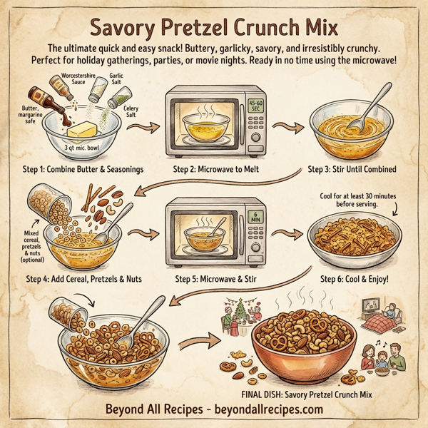Savory Pretzel Crunch Mix instructions