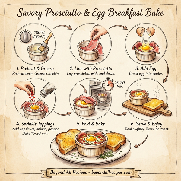 Savory Prosciutto & Egg Breakfast Bake instructions