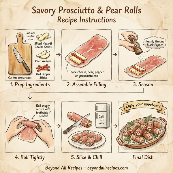 Savory Prosciutto & Pear Rolls instructions