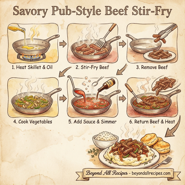 Savory Pub-Style Beef Stir-Fry instructions