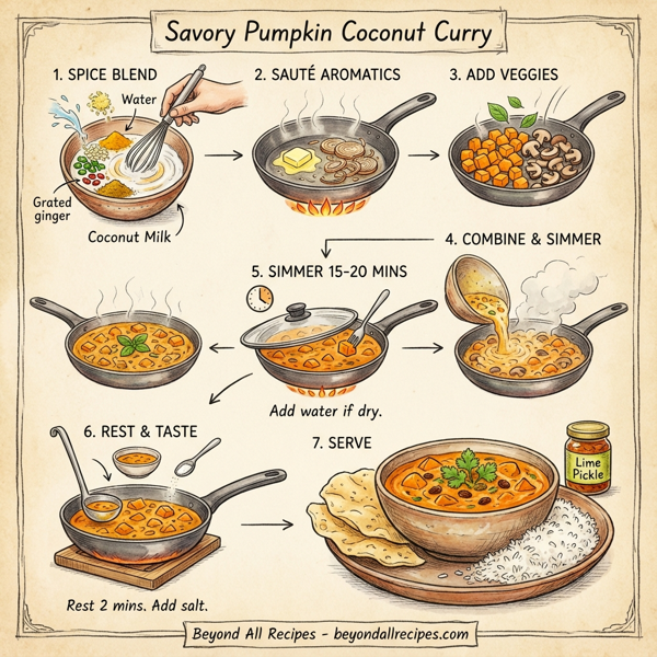 Savory Pumpkin Coconut Curry instructions