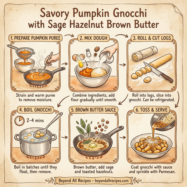 Savory Pumpkin Gnocchi with Sage Hazelnut Brown Butter instructions