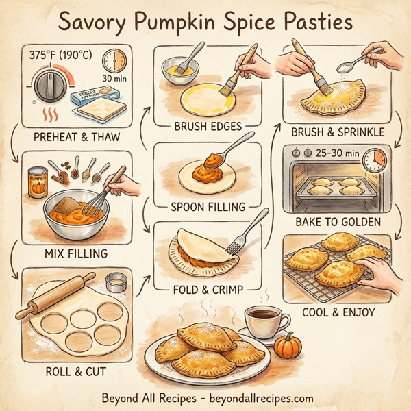 Savory Pumpkin Spice Pasties instructions