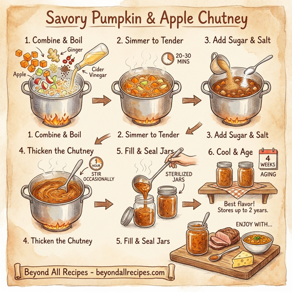 Savory Pumpkin & Apple Chutney instructions