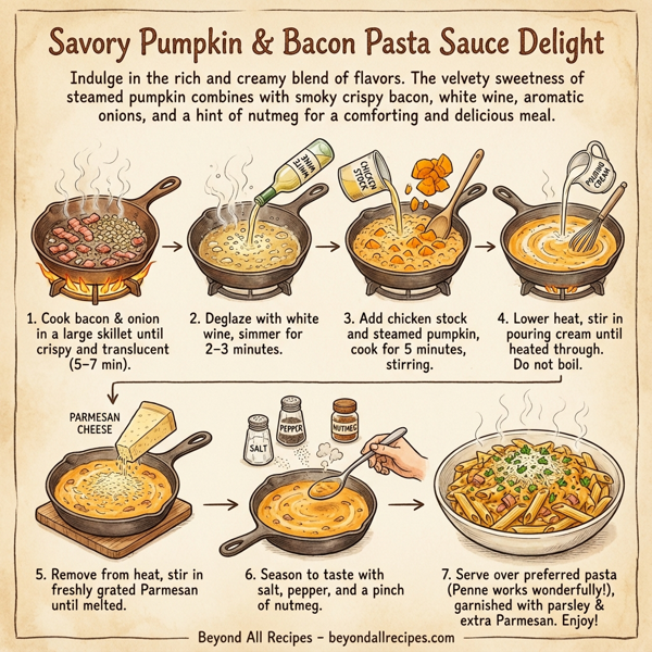 Savory Pumpkin & Bacon Pasta Sauce Delight instructions