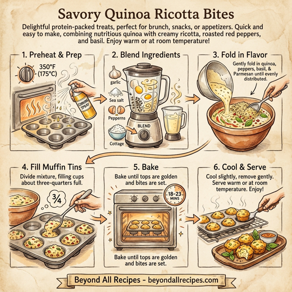 Savory Quinoa Ricotta Bites instructions