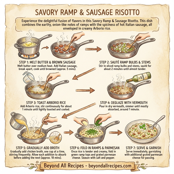 Savory Ramp & Sausage Risotto instructions