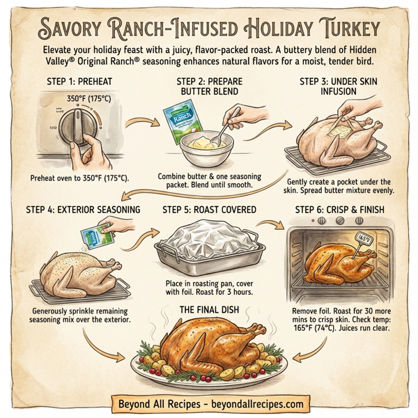 Savory Ranch-Infused Holiday Turkey instructions