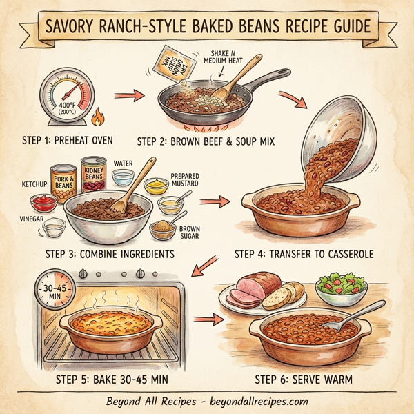 Savory Ranch-Style Baked Beans instructions
