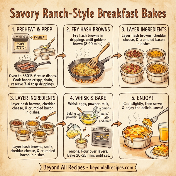 Savory Ranch-Style Breakfast Bakes instructions