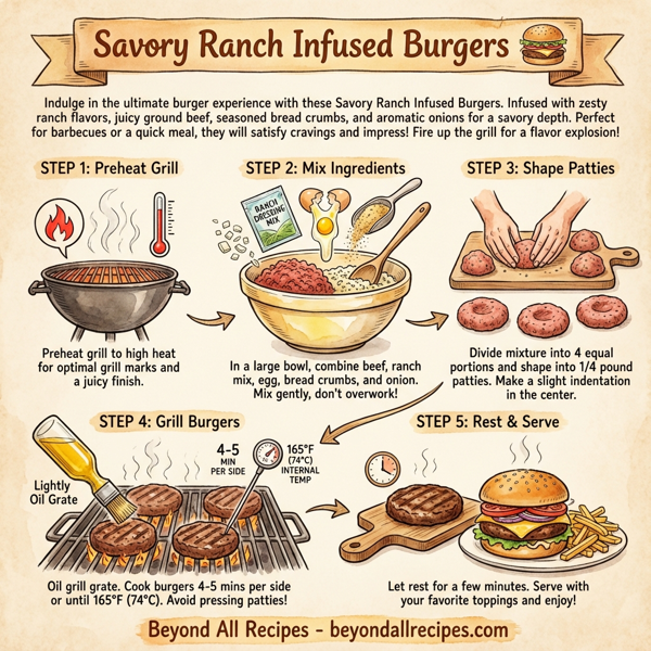 Savory Ranch Infused Burgers instructions