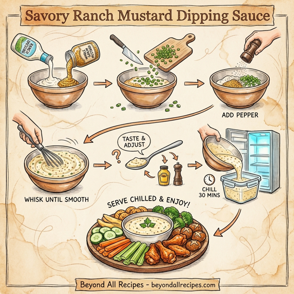 Savory Ranch Mustard Dipping Sauce instructions