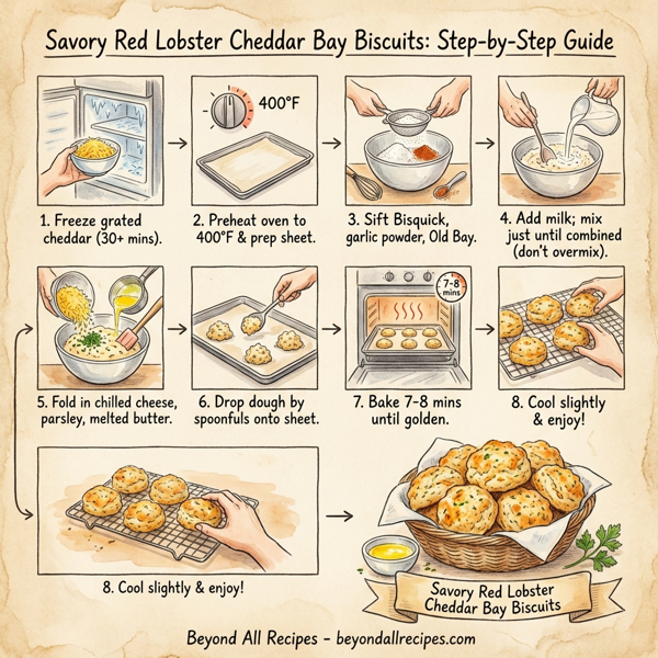 Savory Red Lobster Cheddar Bay Biscuits instructions