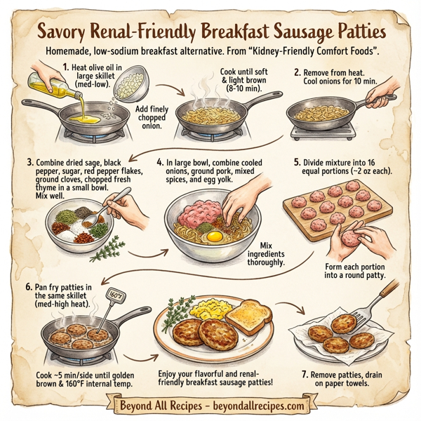 Savory Renal-Friendly Breakfast Sausage Patties instructions