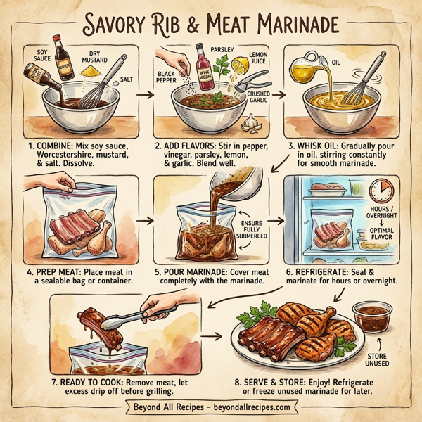 Savory Rib and Meat Marinade instructions