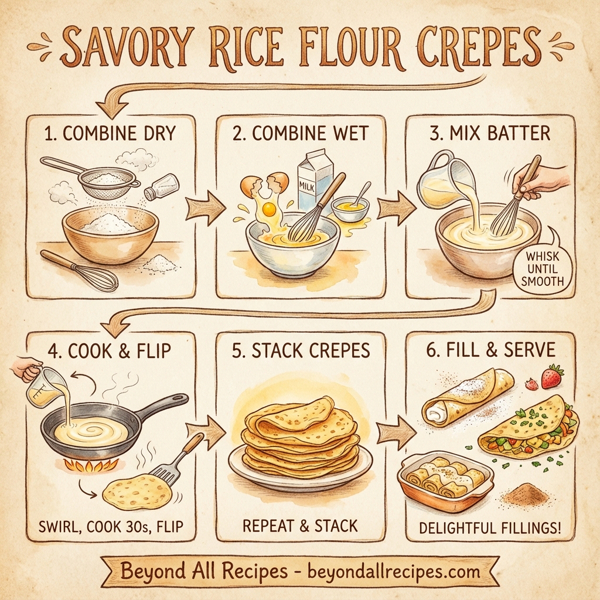 Savory Rice Flour Crepes instructions