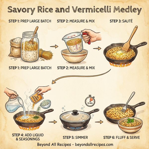 Savory Rice and Vermicelli Medley instructions