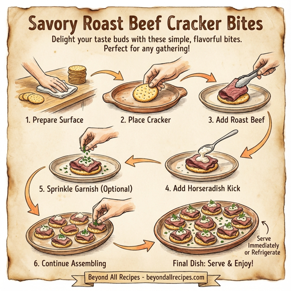 Savory Roast Beef Cracker Bites instructions