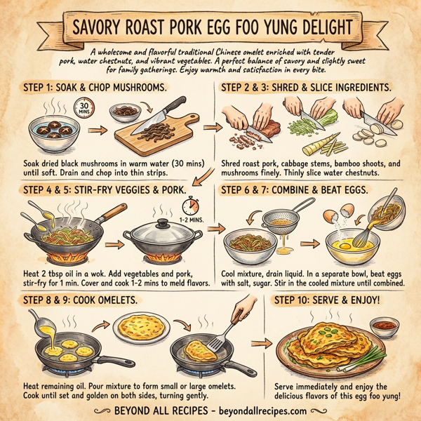 Savory Roast Pork Egg Foo Yung Delight instructions