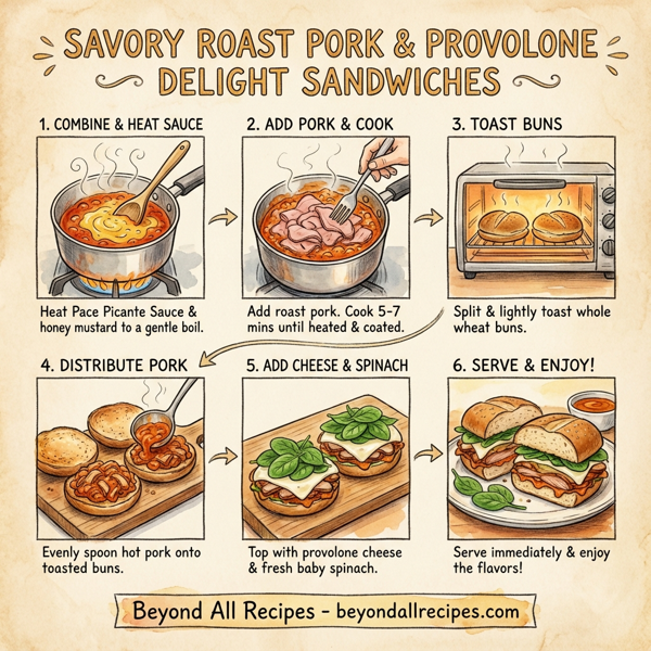 Savory Roast Pork & Provolone Delight Sandwiches instructions