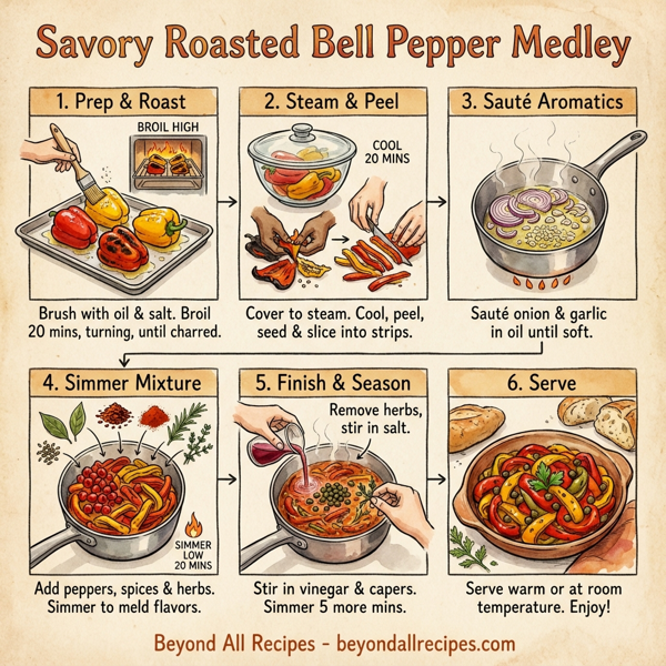 Savory Roasted Bell Pepper Medley instructions