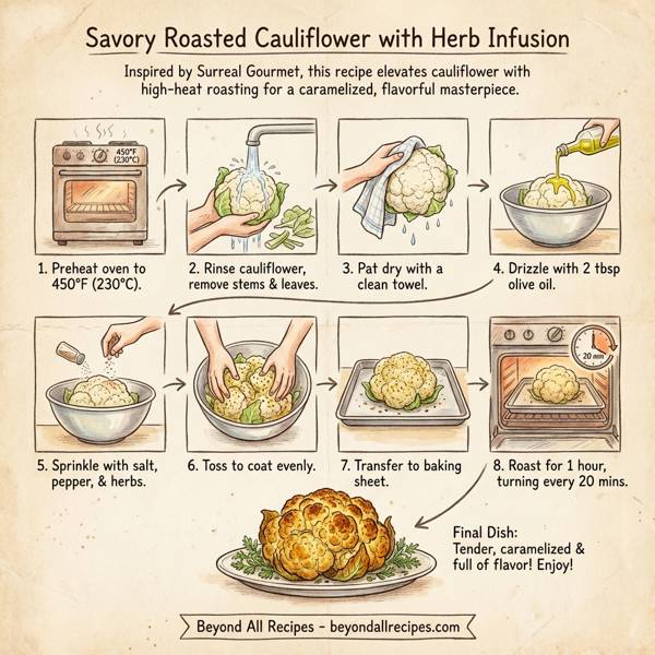 Savory Roasted Cauliflower with Herb Infusion instructions