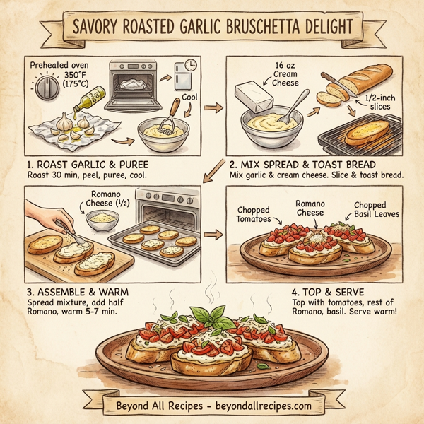 Savory Roasted Garlic Bruschetta Delight instructions