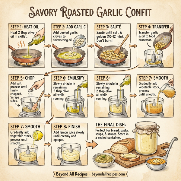 Savory Roasted Garlic Confit instructions
