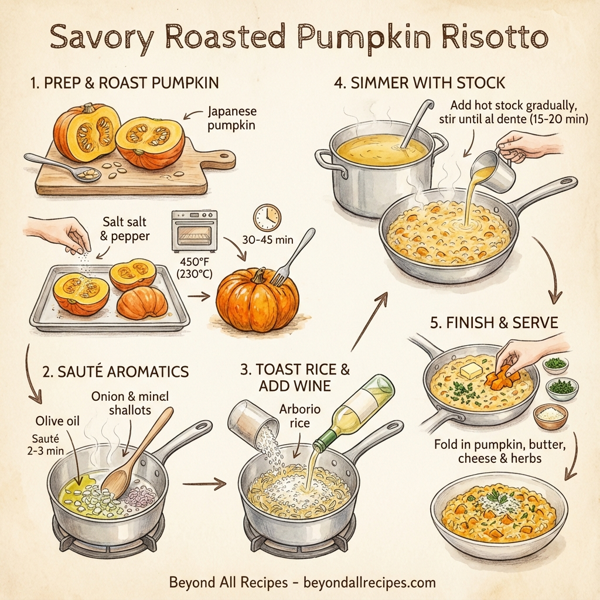 Savory Roasted Pumpkin Risotto instructions