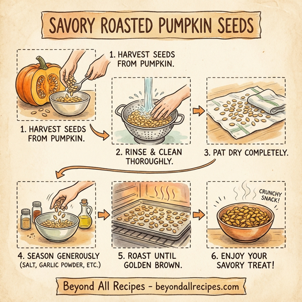 Savory Roasted Pumpkin Seeds instructions