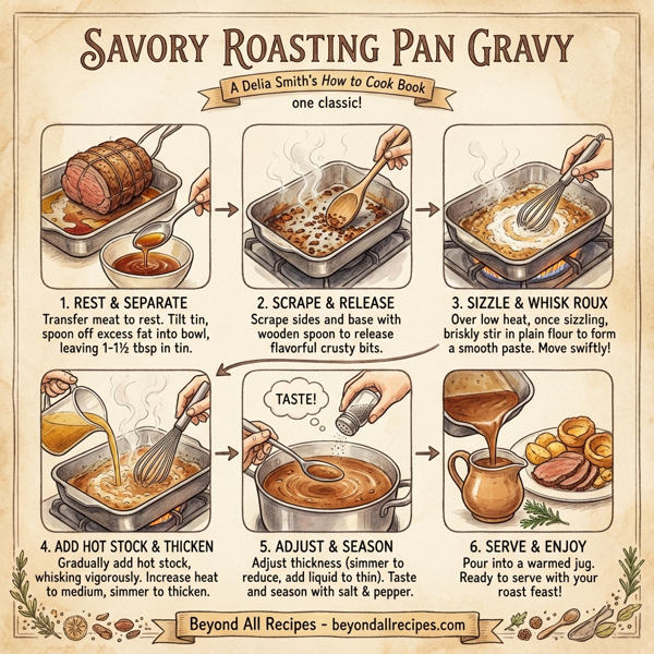 Savory Roasting Pan Gravy instructions