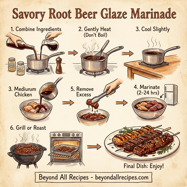 Savory Root Beer Glaze Marinade instructions