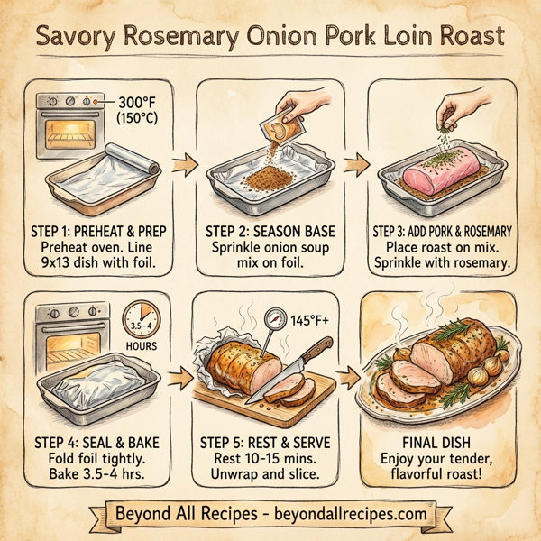 Savory Rosemary Onion Pork Loin Roast instructions