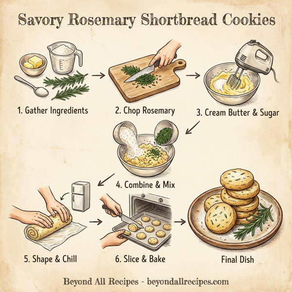 Savory Rosemary Shortbread Cookies instructions