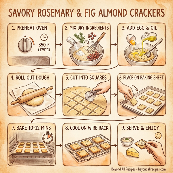 Savory Rosemary & Fig Almond Crackers instructions