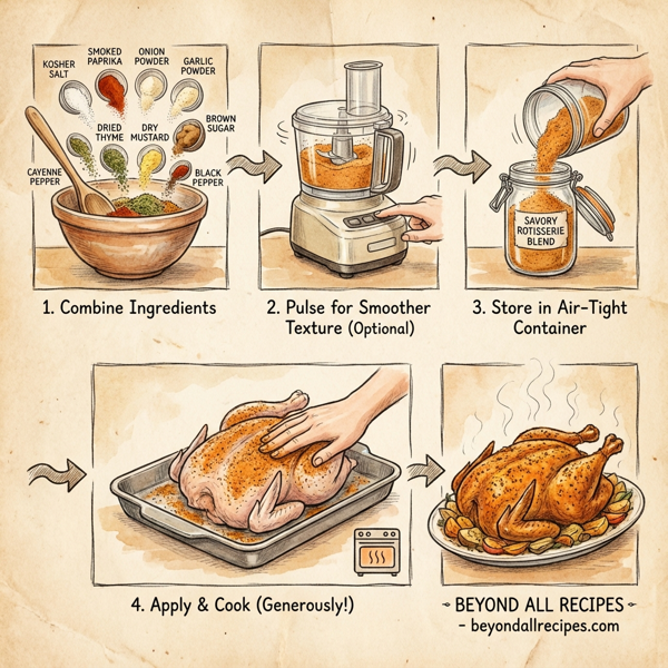 Savory Rotisserie Chicken Spice Blend instructions