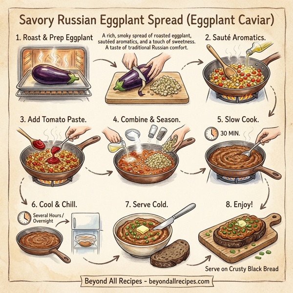 Savory Russian Eggplant Spread instructions