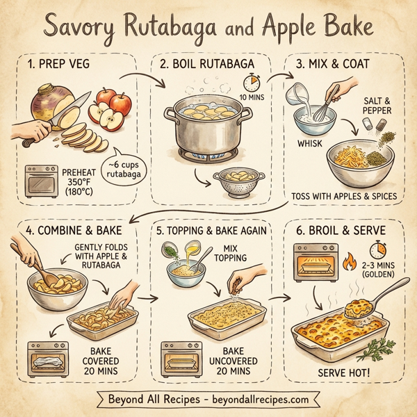 Savory Rutabaga and Apple Bake instructions