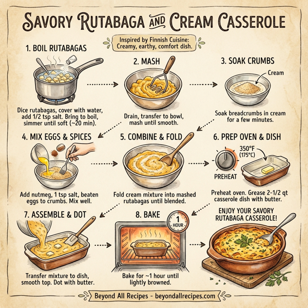 Savory Rutabaga and Cream Casserole instructions
