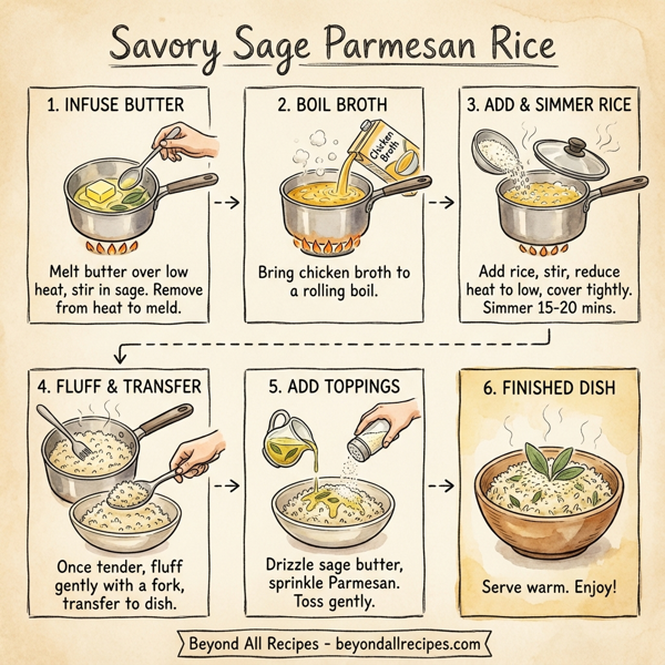 Savory Sage Parmesan Rice instructions