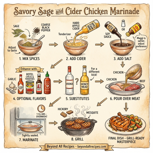 Savory Sage and Cider Chicken Marinade instructions