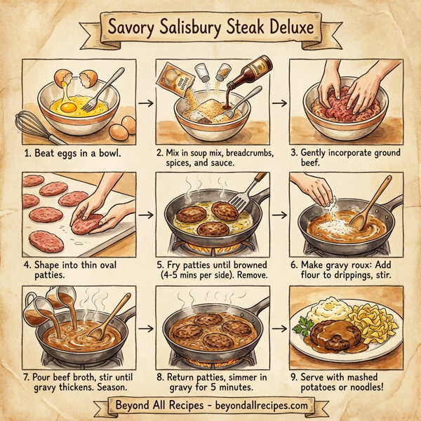 Savory Salisbury Steak Deluxe instructions
