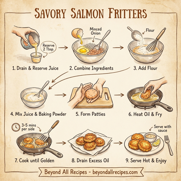 Savory Salmon Fritters instructions