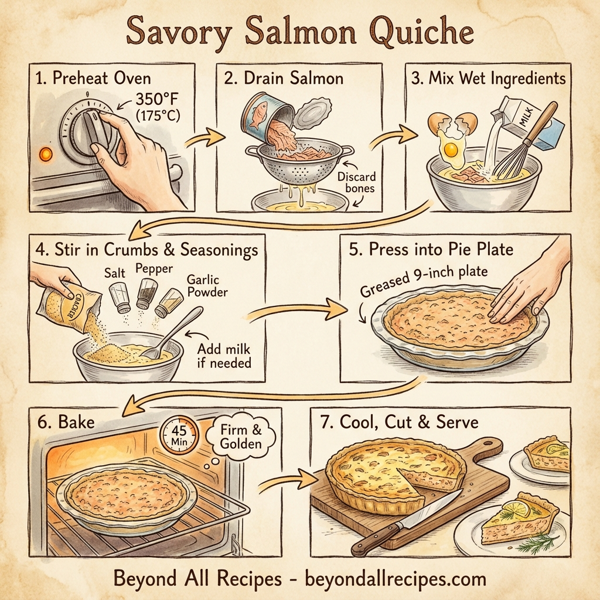 Savory Salmon Quiche instructions